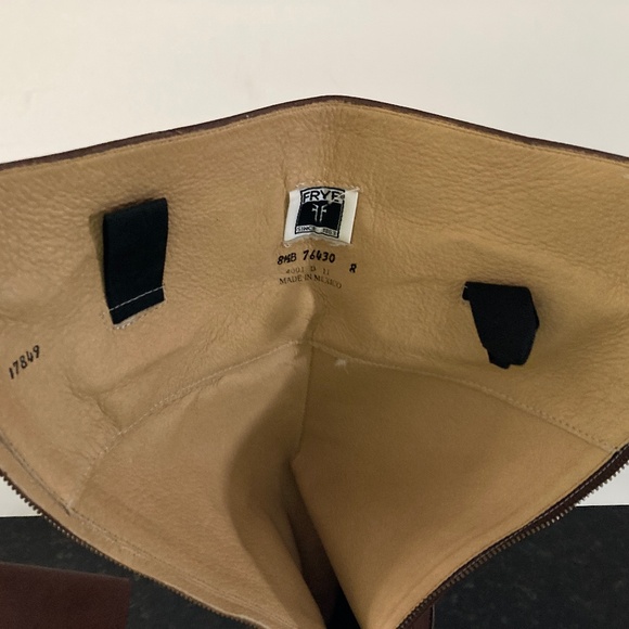 Frye Melissa Brown Leather Back Zip Riding Boots 76430/Size 8 1/2 B/WORN TWICE! - Picture 7 of 10